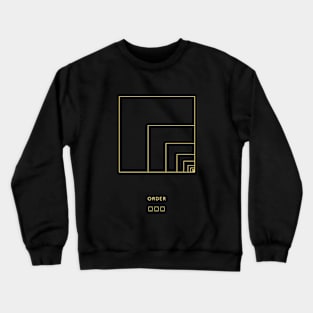 Simplicity of Order: Fibonacci Golden Ratio Element Crewneck Sweatshirt